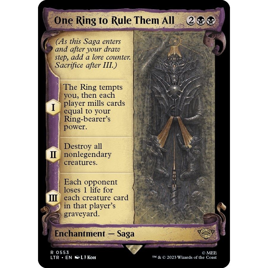 Image for One Ring to Rule Them All (Showcase Scrolls) (553) (LTR) - Magic: The Gathering