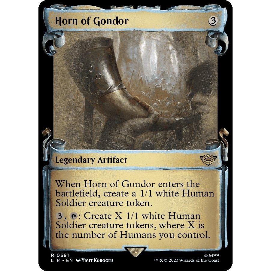 Image for Horn of Gondor (Showcase Scrolls) (691) (LTR) - Magic: The Gathering