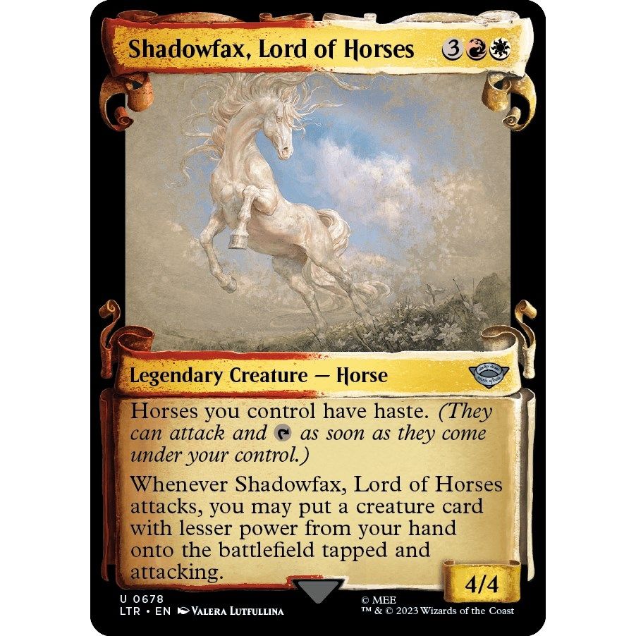 Image for Shadowfax, Lord of Horses (Showcase Scrolls) (678) (LTR) - Magic: The Gathering