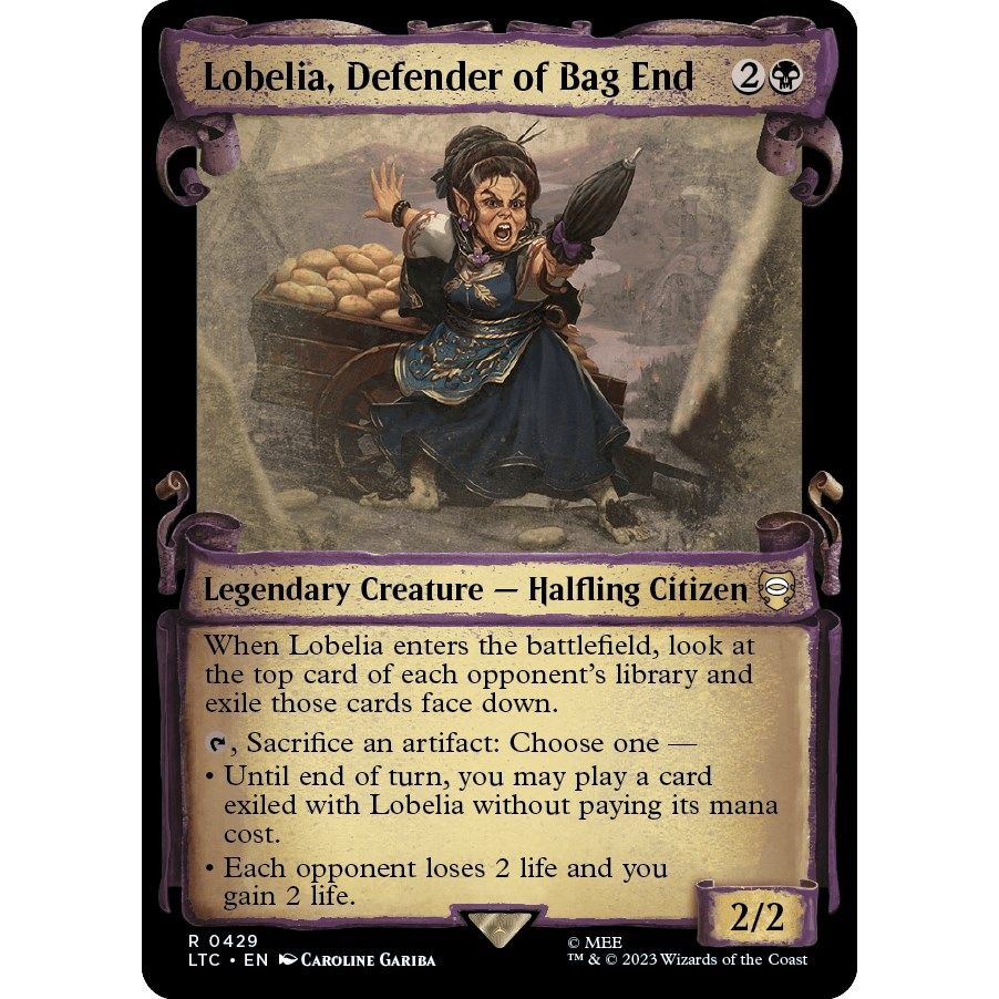 Image for Lobelia, Defender of Bag End (Showcase Scrolls) (429) (LTC) - Magic: The Gathering