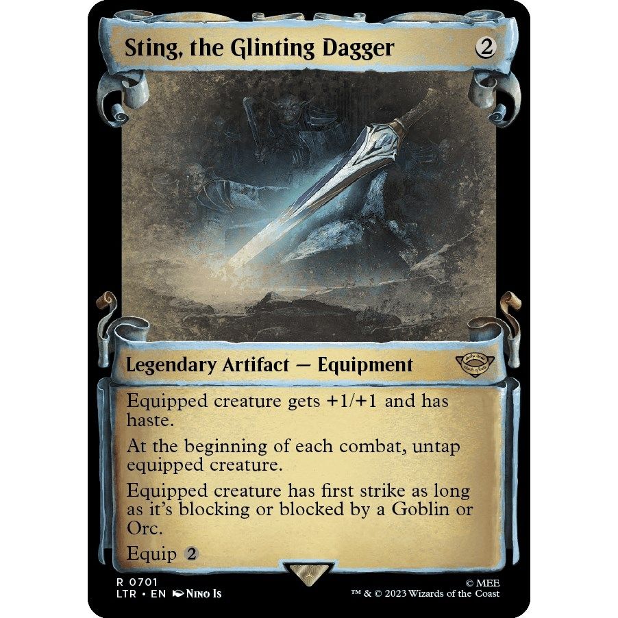 Image for Sting, the Glinting Dagger (Showcase Scrolls) (701) (LTR) - Magic: The Gathering