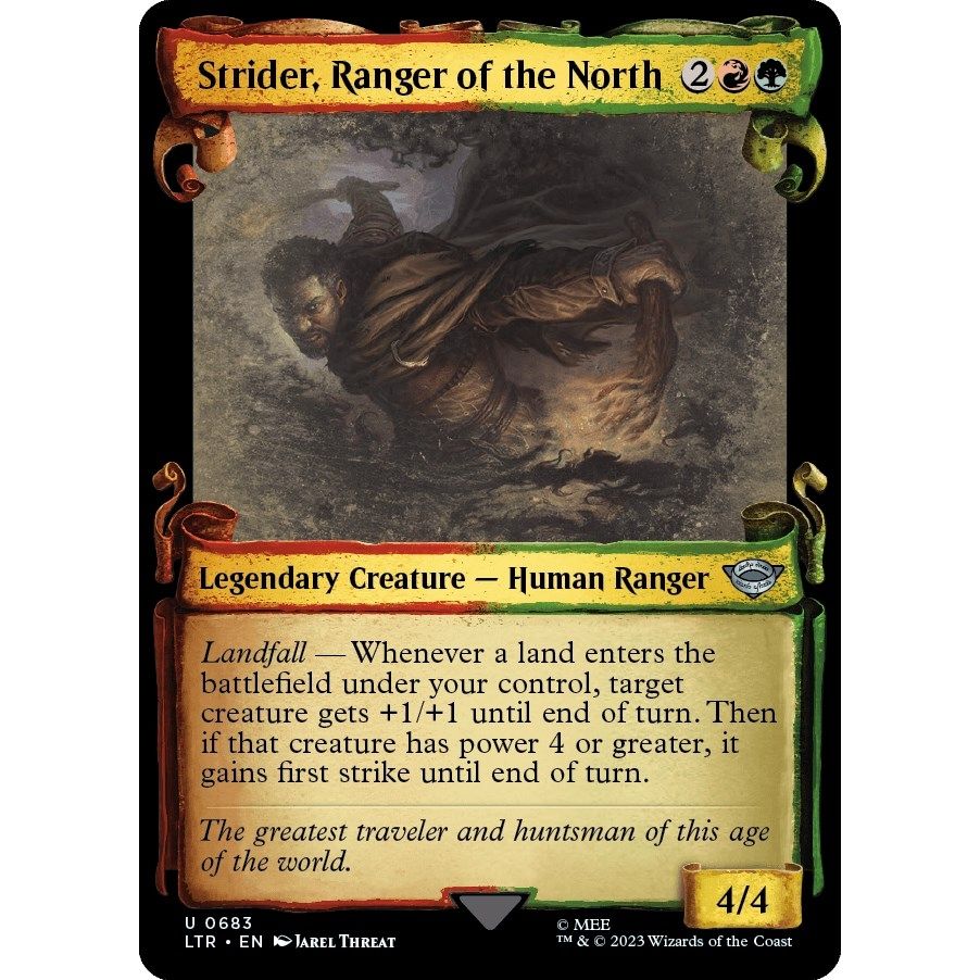Image for Strider, Ranger of the North (Showcase Scrolls) (683) (LTR) - Magic: The Gathering