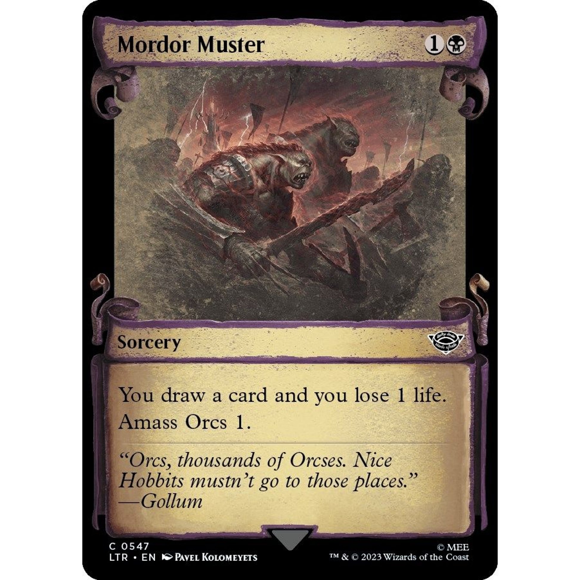 Image for Mordor Muster (Showcase Scrolls) (547) (LTR) - Magic: The Gathering