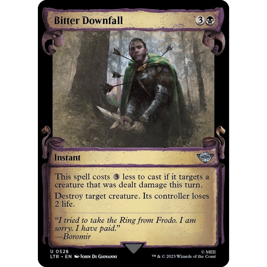 Image for Bitter Downfall (Showcase Scrolls) (528) (LTR) - Magic: The Gathering