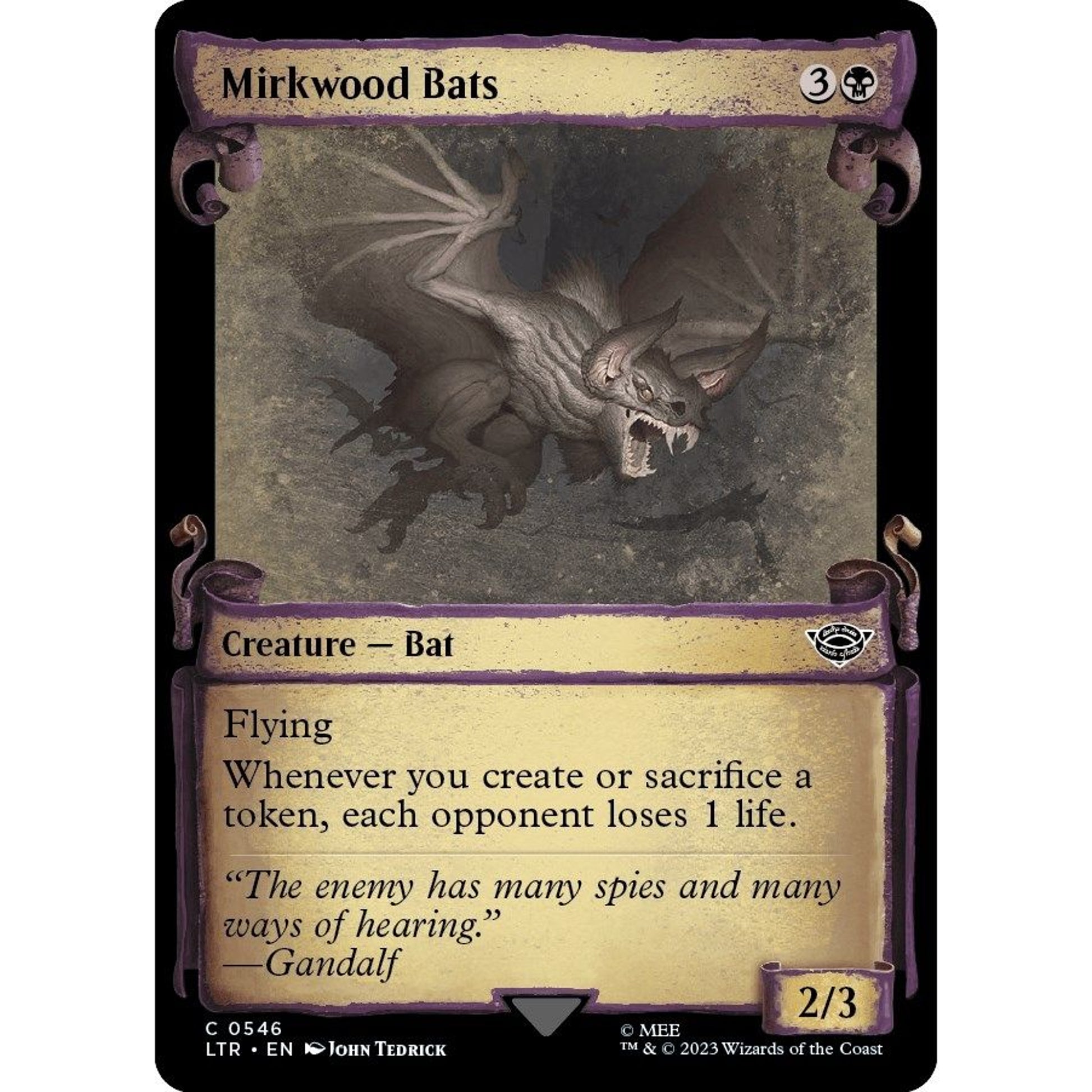 Image for Mirkwood Bats (Showcase Scrolls) (546) (LTR) - Magic: The Gathering
