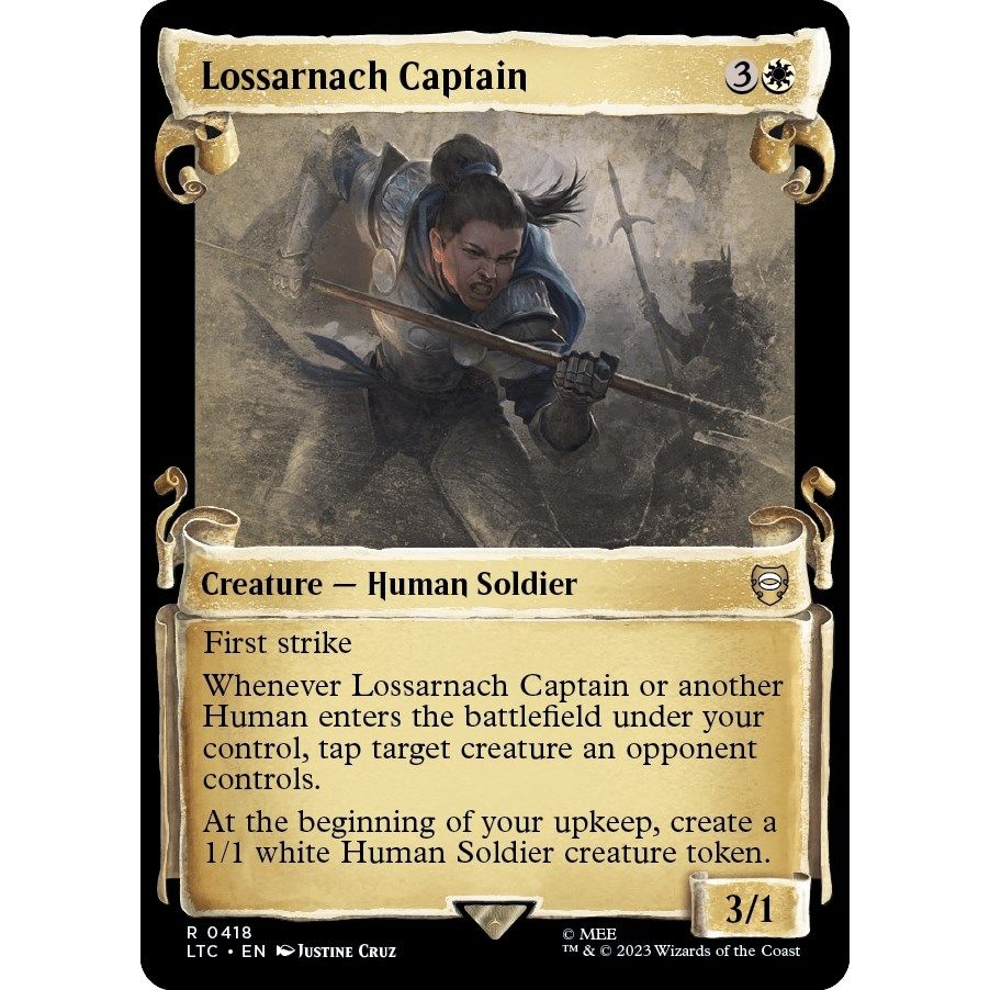 Image for Lossarnach Captain (Showcase Scrolls) (418) (LTC) - Magic: The Gathering