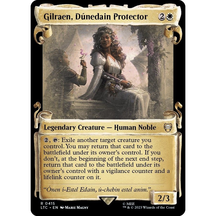 Image for Gilraen, Dunedain Protector (Showcase Scrolls) (415) (LTC) - Magic: The Gathering