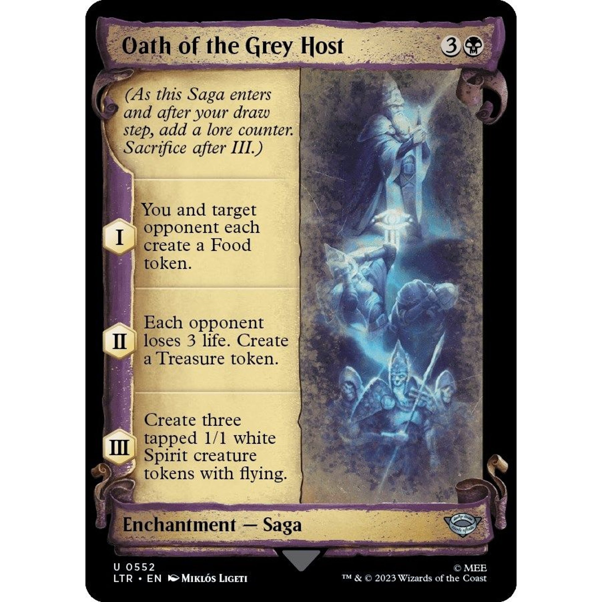 Image for Oath of the Grey Host (Showcase Scrolls) (552) (LTR) - Magic: The Gathering