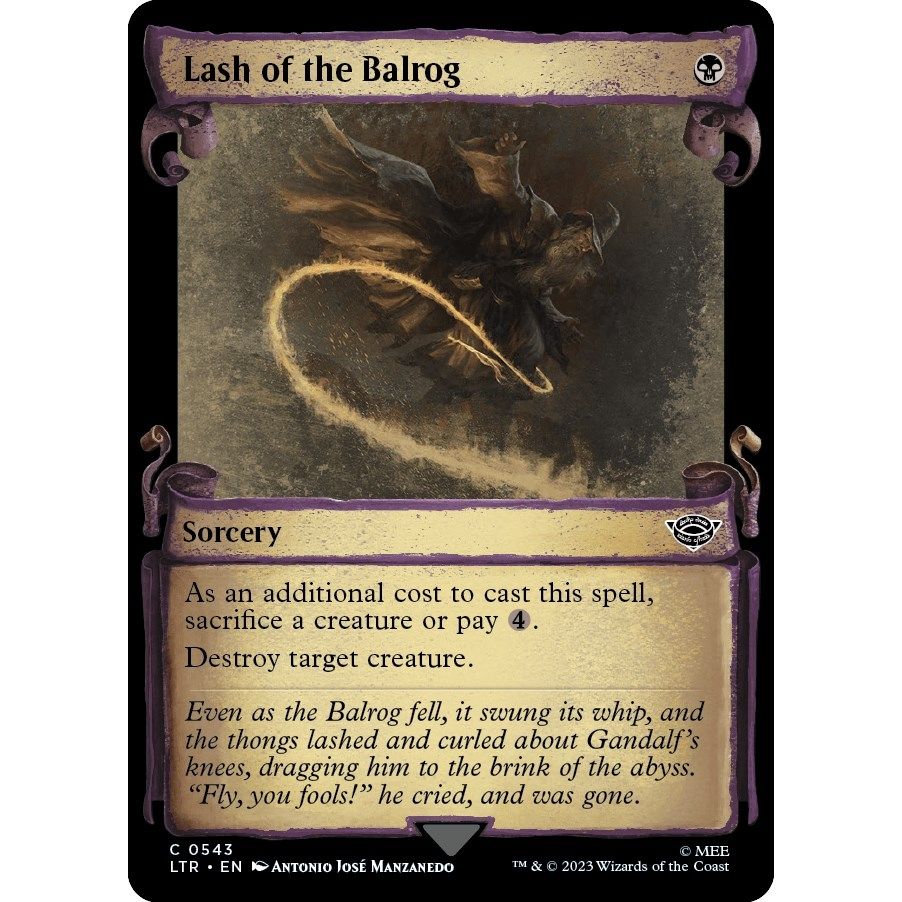 Image for Lash of the Balrog (Showcase Scrolls) (543) (LTR) - Magic: The Gathering