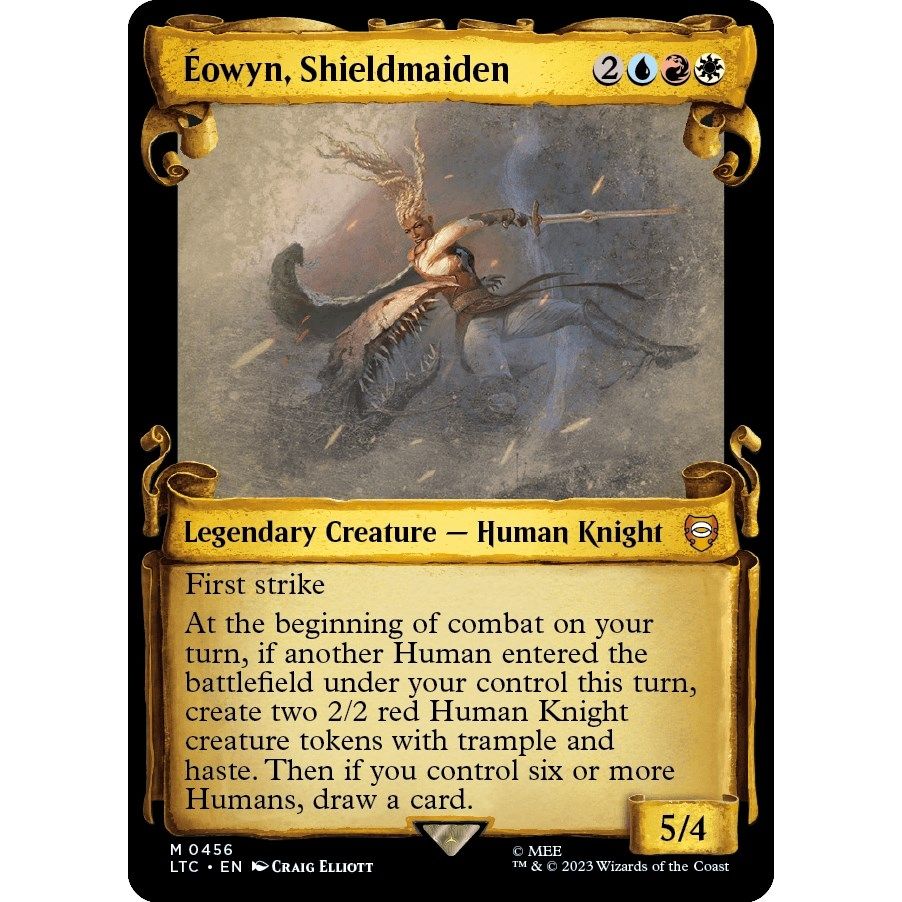 Image for Eowyn, Shieldmaiden (Showcase Scrolls) (456) (LTC) - Magic: The Gathering
