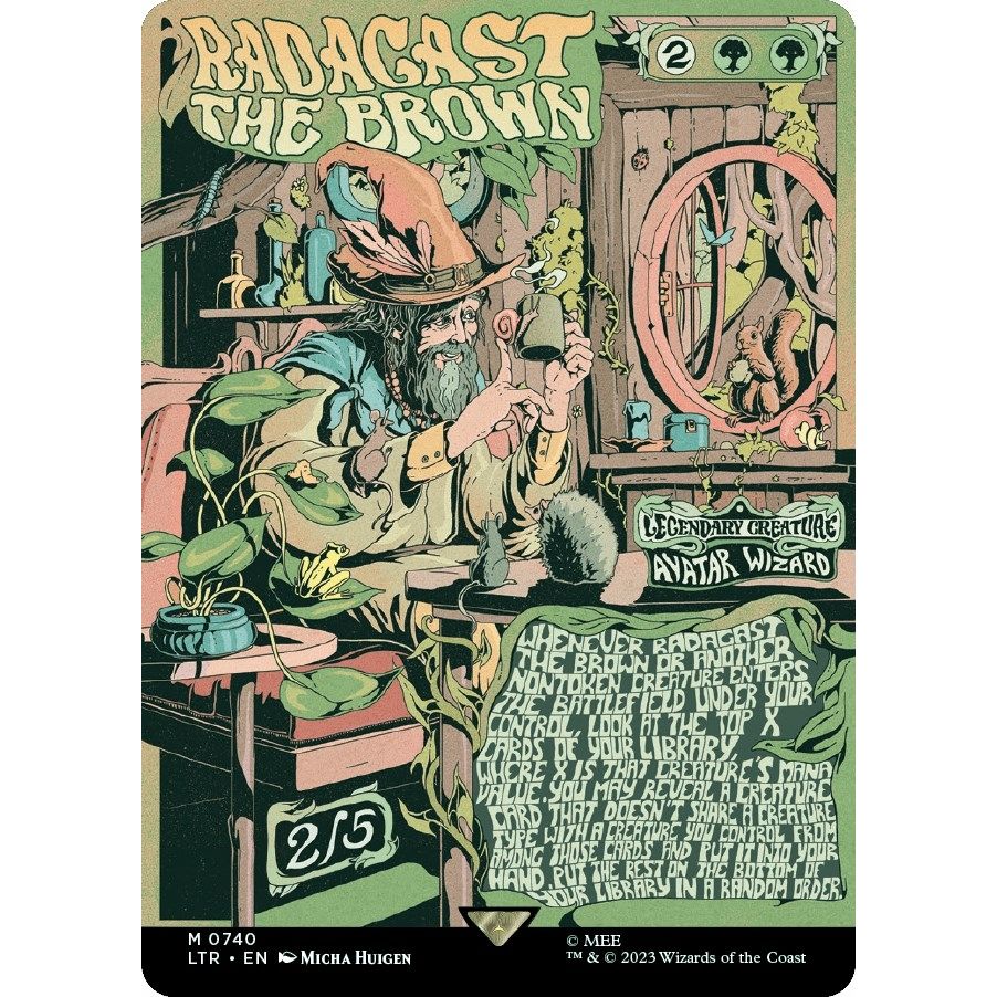Image for Radagast the Brown (Borderless Poster) (740) (LTR) - Magic: The Gathering