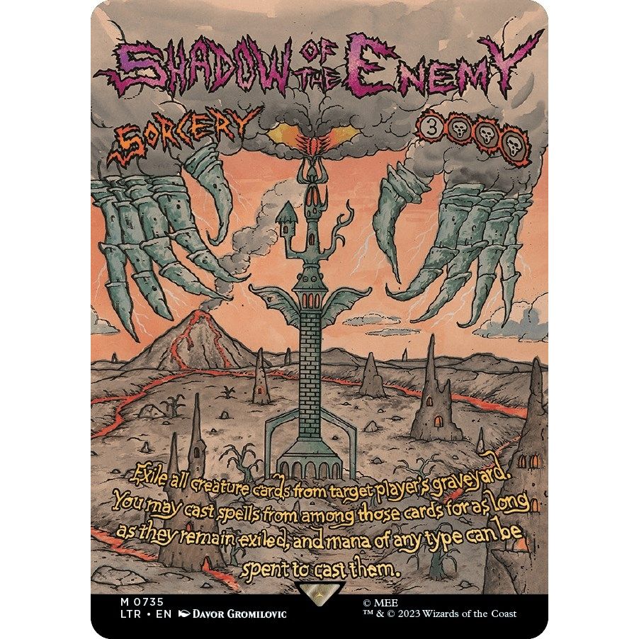 Image for Shadow of the Enemy (Borderless Poster) (735) (LTR) - Magic: The Gathering