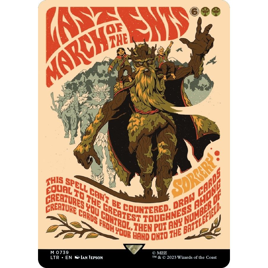 Image for Last March of the Ents (Borderless Poster) (739) (LTR) - Magic: The Gathering