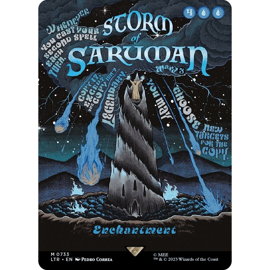 Image for Storm of Saruman (Borderless Poster) (733) (LTR) - Magic: The Gathering