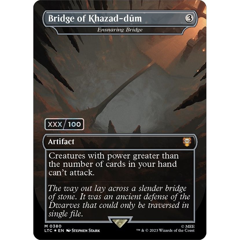 Image for Bridge of Khazad-dum - Ensnaring Bridge (Serial Numbered) (380) (LTC) - Magic: The Gathering