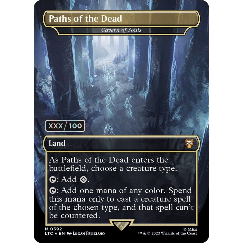 Image for Paths of the Dead - Cavern of Souls (Serial Numbered) (392) (LTC) - Magic: The Gathering