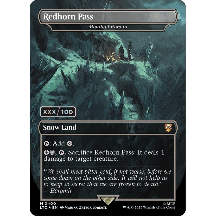 Image for Redhorn Pass - Mouth of Ronom (Serial Numbered) (400) (LTC) - Magic: The Gathering
