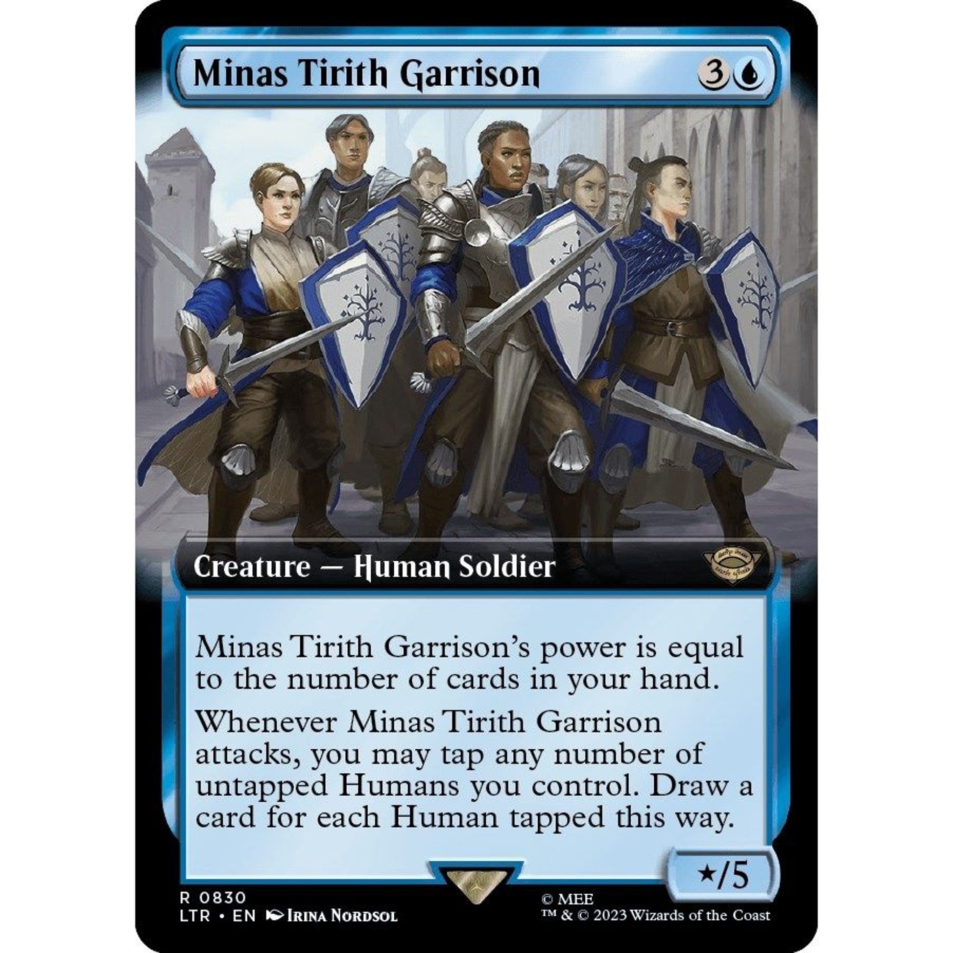 Image for Minas Tirith Garrison (Extended Art) (830) (LTR) - Magic: The Gathering