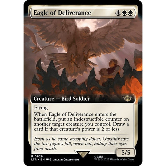 Image for Eagle of Deliverance (Extended Art) (829) (LTR) - Magic: The Gathering