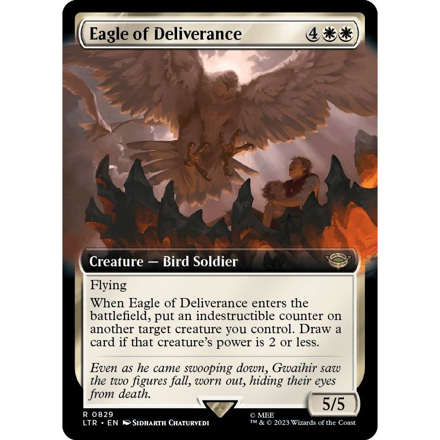 Image for Eagle of Deliverance (Extended Art) (829) (LTR) - Magic: The Gathering