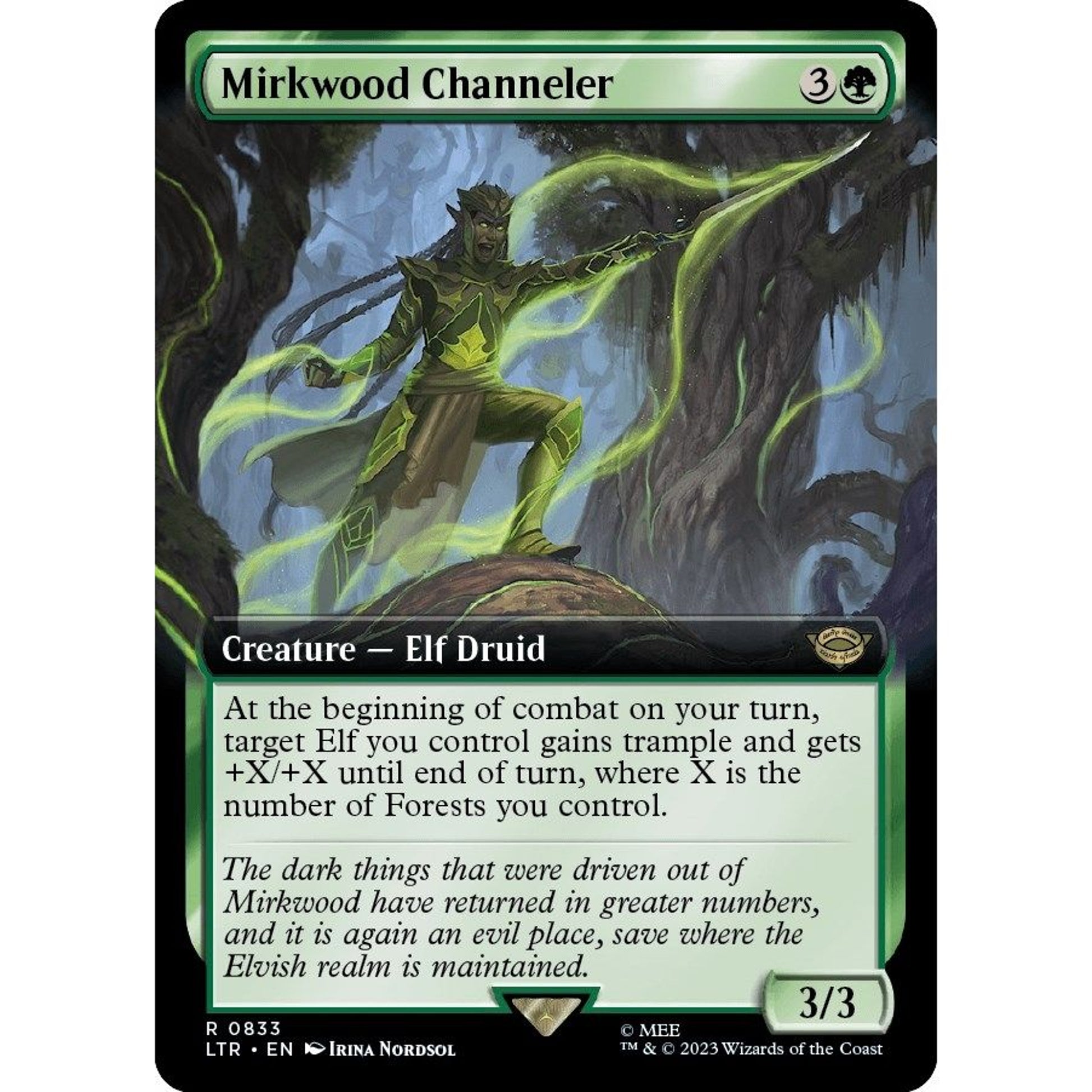 Image for Mirkwood Channeler (Extended Art) (833) (LTR) - Magic: The Gathering