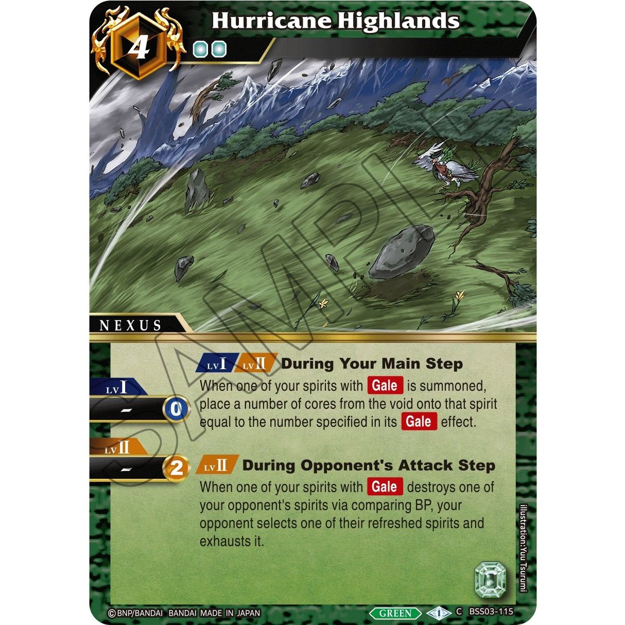 Image for Hurricane Highlands (BSS03-115) (BSS03) - Battle Spirits Saga