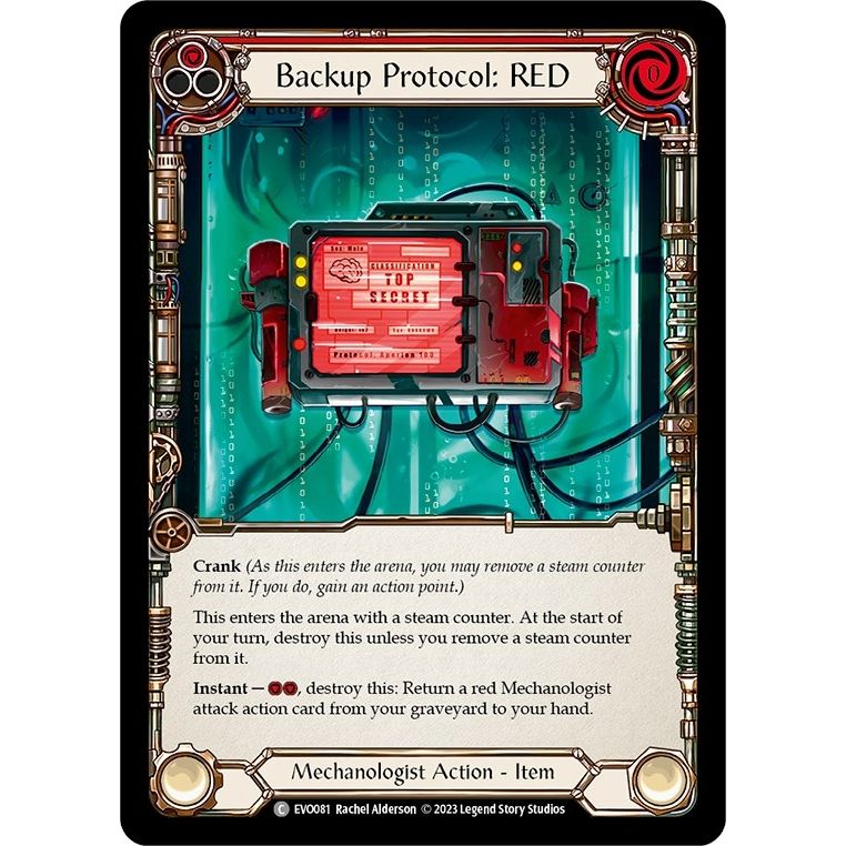 Image for Backup Protocol: RED (EVO081) (EVO) - Flesh and Blood TCG