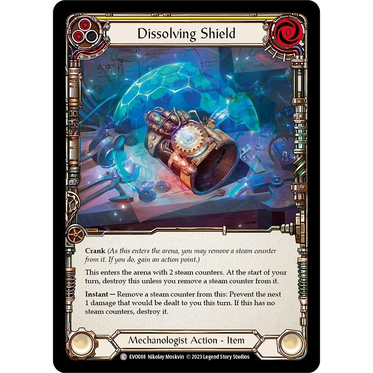 Image for Dissolving Shield (Yellow) (EVO088) (EVO) - Flesh and Blood TCG