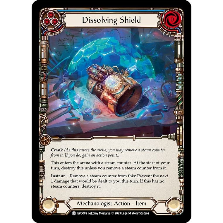 Image for Dissolving Shield (Blue) (EVO089) (EVO) - Flesh and Blood TCG