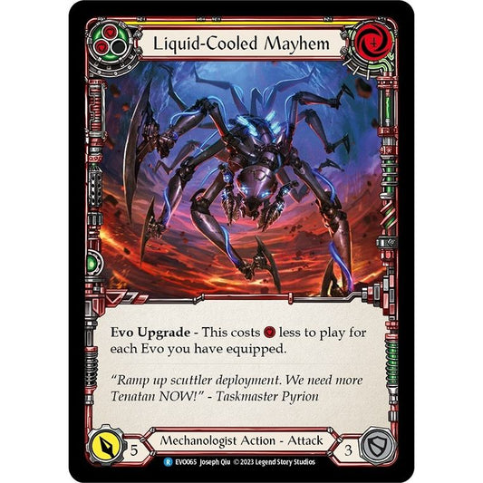 Image for Liquid-Cooled Mayhem (Yellow) (EVO065) (EVO) - Flesh and Blood TCG