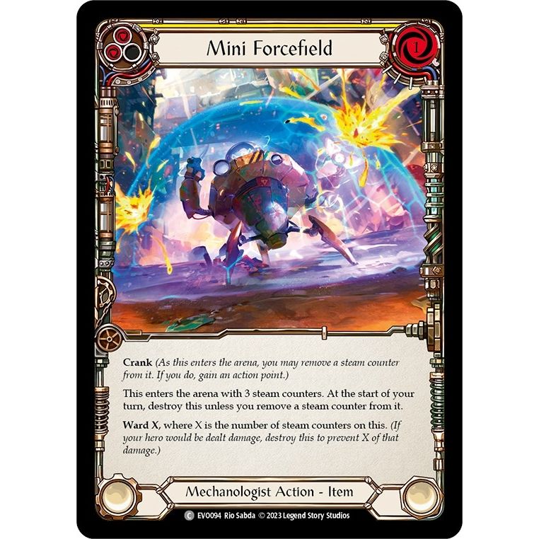 Image for Mini Forcefield (Yellow) (EVO094) (EVO) - Flesh and Blood TCG