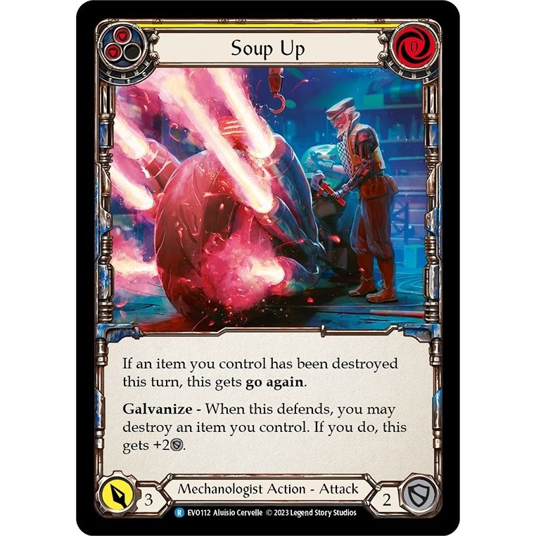 Image for Soup Up (Yellow) (EVO112) (EVO) - Flesh and Blood TCG