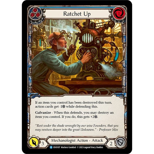 Image for Ratchet Up (Blue) (EVO107) (EVO) - Flesh and Blood TCG