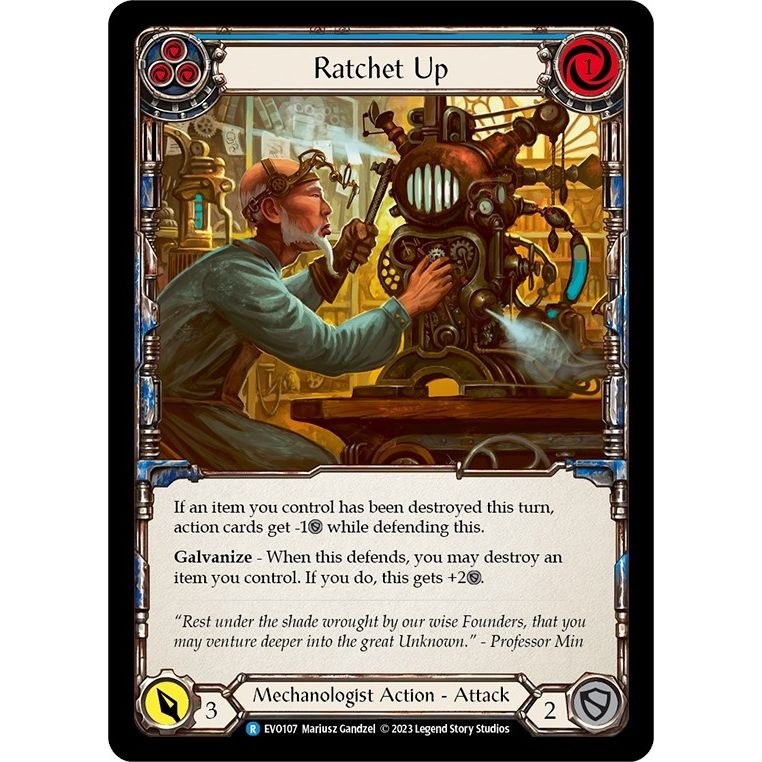 Image for Ratchet Up (Blue) (EVO107) (EVO) - Flesh and Blood TCG