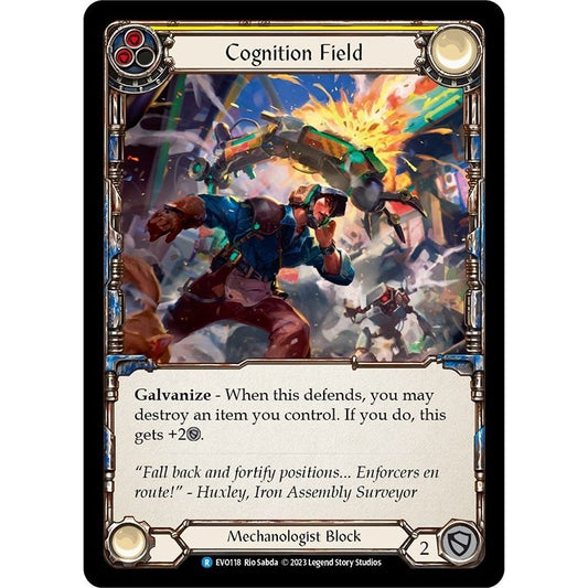 Image for Cognition Field (Yellow) (EVO118) (EVO) - Flesh and Blood TCG