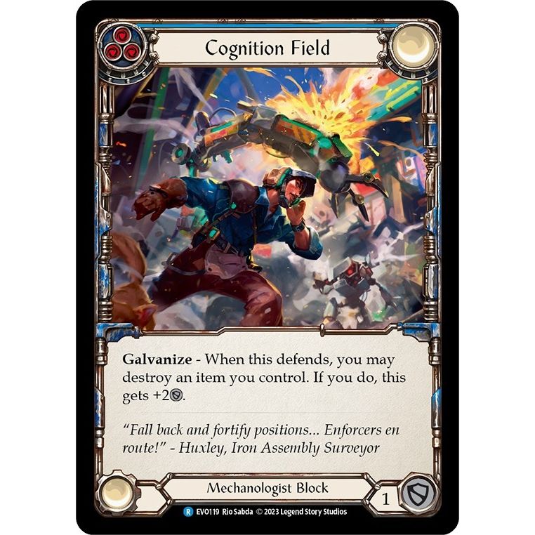 Image for Cognition Field (Blue) (EVO119) (EVO) - Flesh and Blood TCG