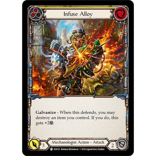 Image for Infuse Alloy (Yellow) (EVO121) (EVO) - Flesh and Blood TCG
