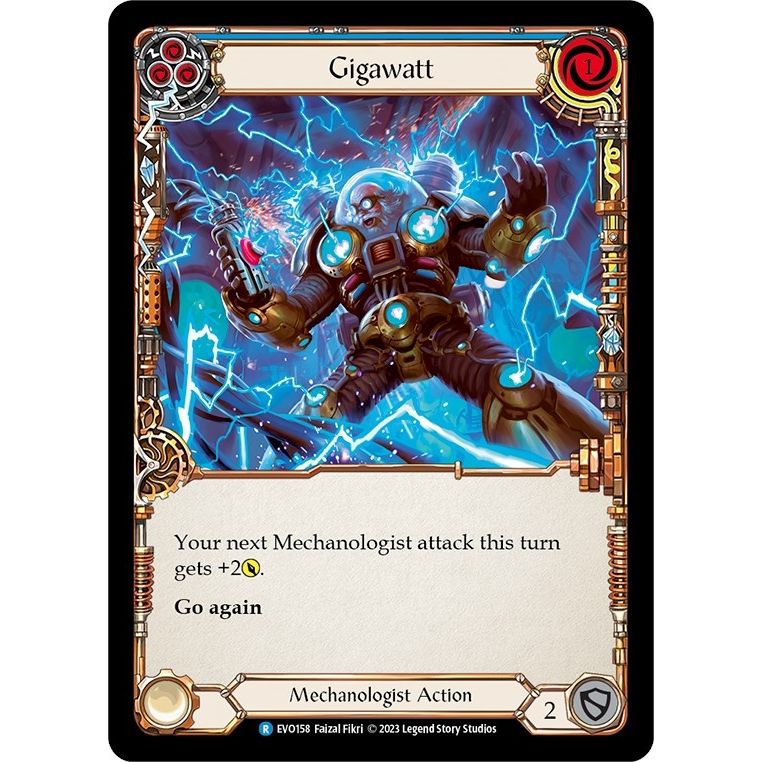 Image for Gigawatt (Blue) (EVO158) (EVO) - Flesh and Blood TCG