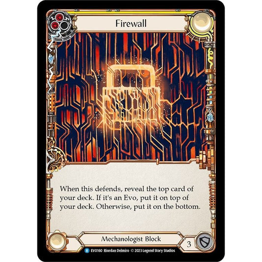 Image for Firewall (Yellow) (EVO160) (EVO) - Flesh and Blood TCG