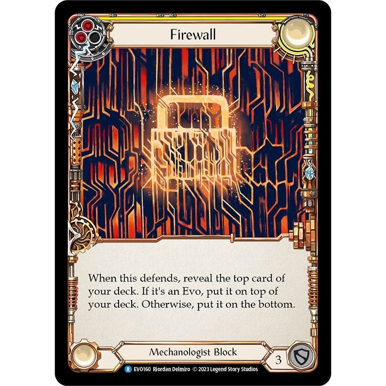 Image for Firewall (Yellow) (EVO160) (EVO) - Flesh and Blood TCG