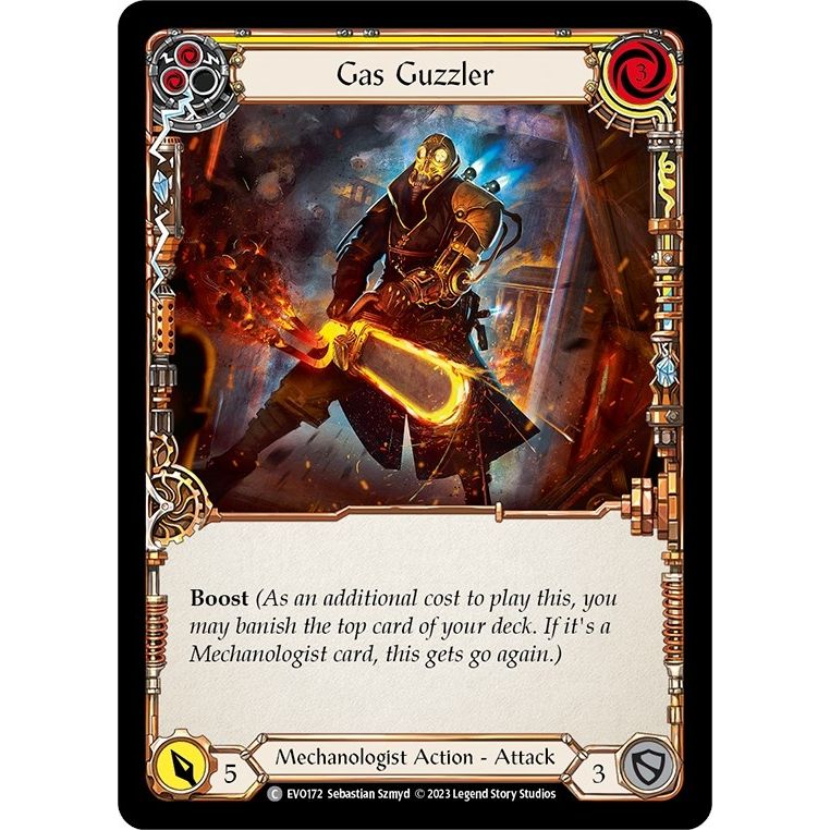 Image for Gas Guzzler (Yellow) (EVO172) (EVO) - Flesh and Blood TCG