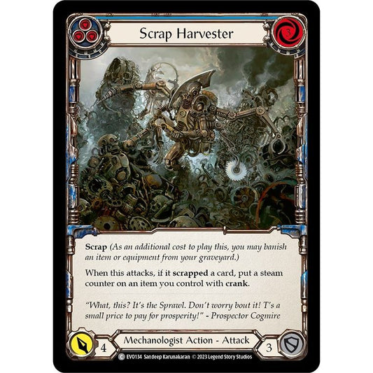 Image for Scrap Harvester (Blue) (EVO134) (EVO) - Flesh and Blood TCG