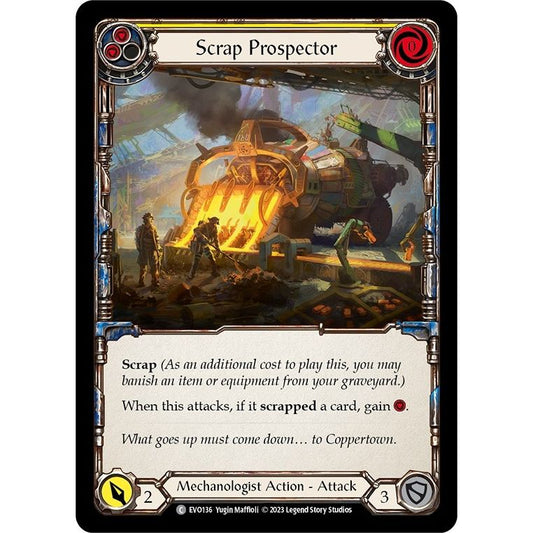 Image for Scrap Prospector (Yellow) (EVO136) (EVO) - Flesh and Blood TCG