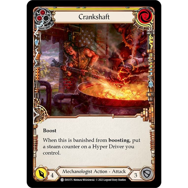 Image for Crankshaft (Yellow) (EVO175) (EVO) - Flesh and Blood TCG