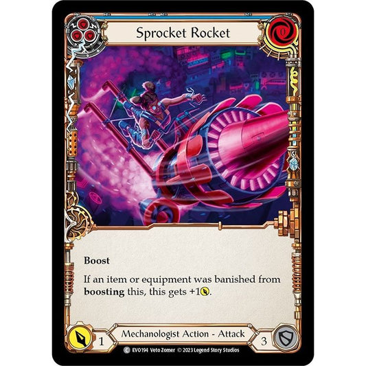 Image for Sprocket Rocket (Blue) (EVO194) (EVO) - Flesh and Blood TCG