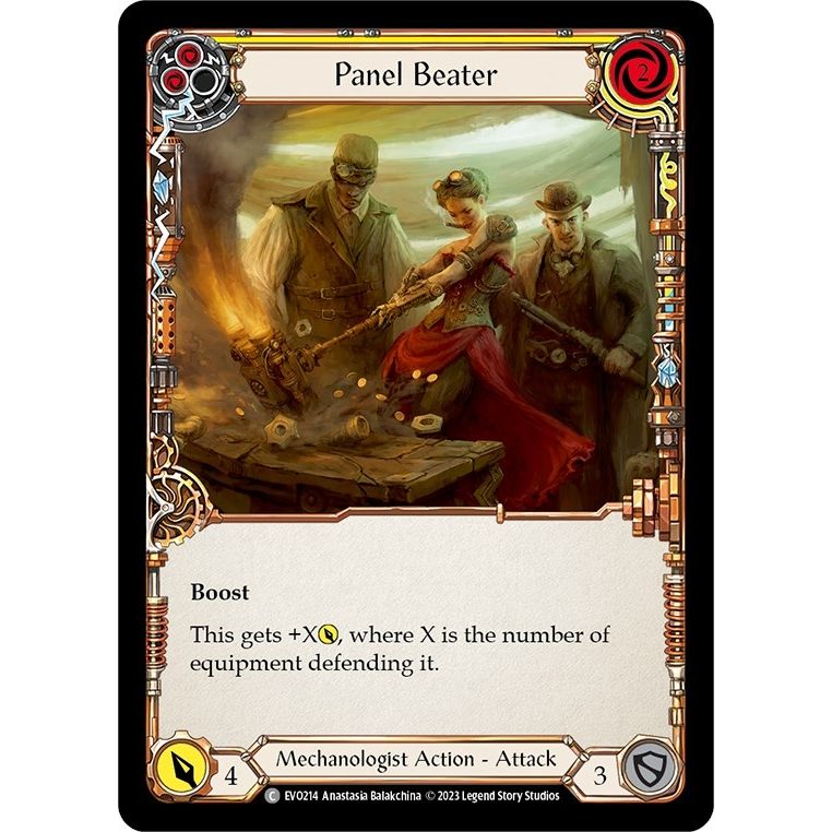 Image for Panel Beater (Yellow) (EVO214) (EVO) - Flesh and Blood TCG