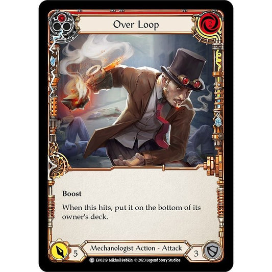 Image for Over Loop (Red) (EVO219) (EVO) - Flesh and Blood TCG