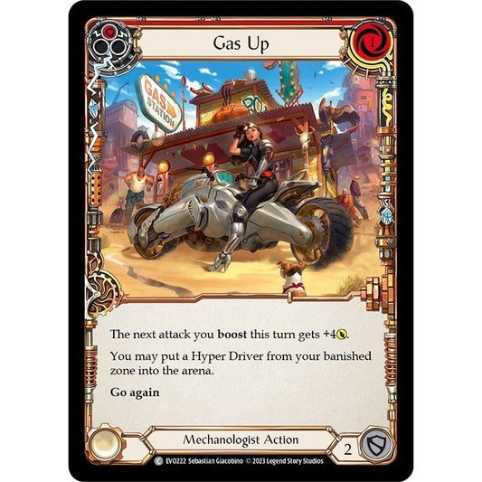 Image for Gas Up (Red) (EVO222) (EVO) - Flesh and Blood TCG