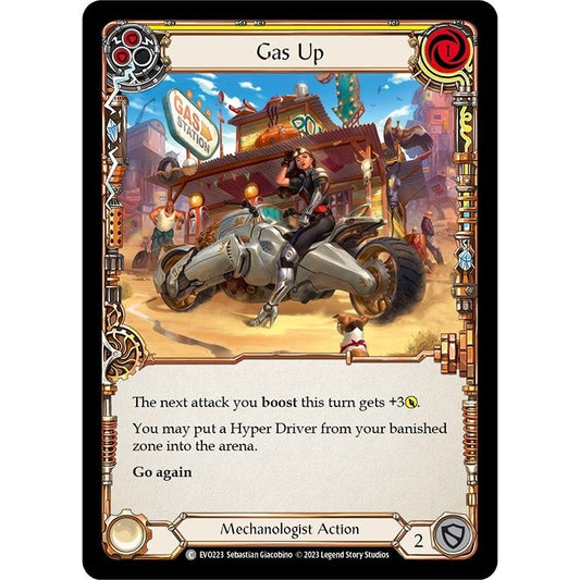 Image for Gas Up (Yellow) (EVO223) (EVO) - Flesh and Blood TCG