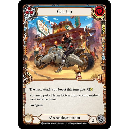Image for Gas Up (Blue) (EVO224) (EVO) - Flesh and Blood TCG